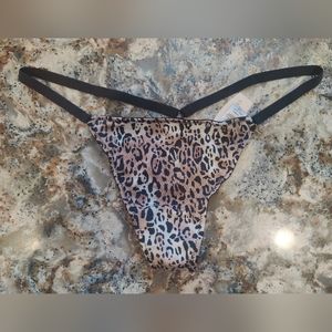 Vintage Victoria's Secret Charm V-String O/S NWT Cheetah Animal Print